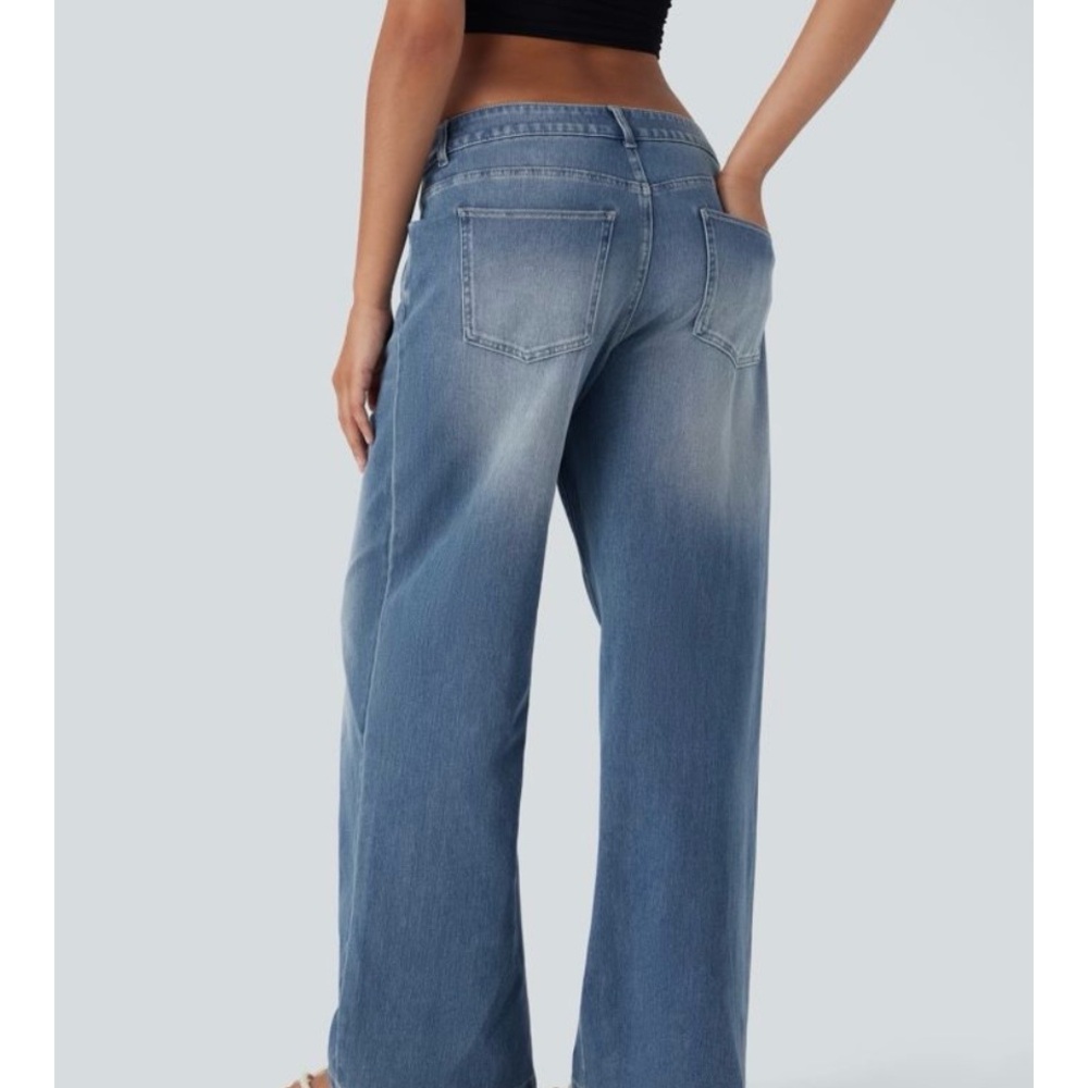 HALARA Flex asymmetrical  low rise baggy jeans - Picture 3 of 14